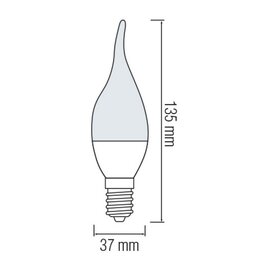 Зображення 2 Світлодіодна лампочка Horoz Electric Craft-8 8W 6400K Е14 800Lm з цоколем E14