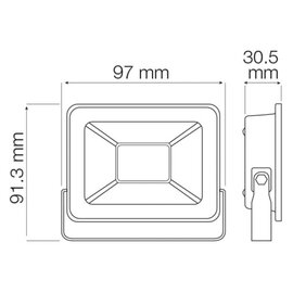 Зображення 2 LED прожектор Horoz Electric Aslan-10 10W 6400K 800Lm 800Лм