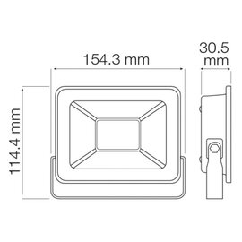 Зображення 2 LED прожектор Horoz Electric Aslan-30 30W 6400K 2400Lm на 30 Вт