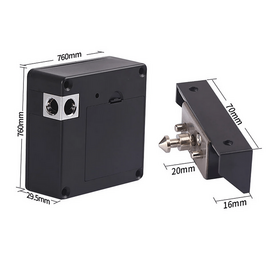 Зображення 3 Автономний замок Seven Lock SL-7733B Bluetooth Black для шафок, Колір корпусу: чорний