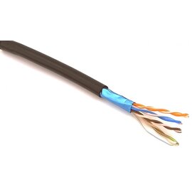 Зображення  Кабель вита пара ЗЗЦМ F/UTP cat.5e 4x2x0.51 Cu вуличний (мідь) 500м, Метрів в бухті: 500м.