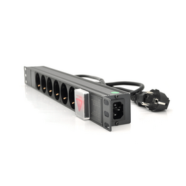 Изображение  Сетевой фильтр Ritar 1U-M6-K-C13 6 розеток