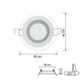 Изображение 2 LED светильник Horoz Electric Clara-6 6400K White для помещений
