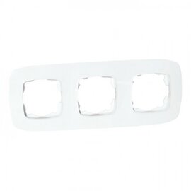 Зображення  Рамка для розетки Horoz Electric Ela Frame 3 White &mdash; 112-007-0013-010 трійна
