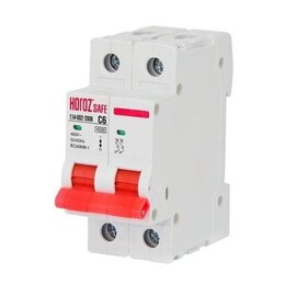 Зображення  Автоматичний вимикач Horoz Electric Safe 2Р 6А C 4,5кА 400V