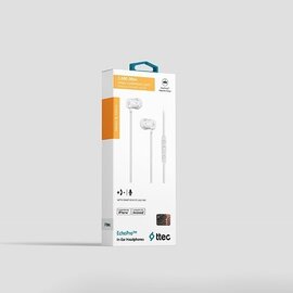 Зображення 2 Навушники Ttec EchoPro Pearl White &mdash; 2KM111B вбудований в кабель