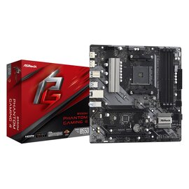 Изображение 2 Материнская плата ASRock B550M Phantom Gaming 4 (sAM4, AMD B550, PCI-Ex16)