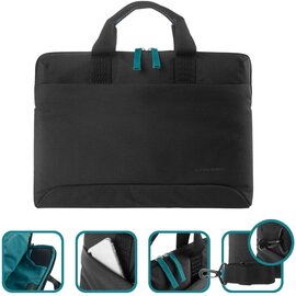 Зображення 6 Сумка для ноутбука Tucano Smilza Slim 15.6" Black - BSM15-BK