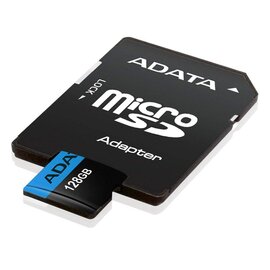 Зображення 2 Карта пам`яті A-Data microSDXC Class 10 64GB + SD adapter - AUSDX64GUICL10A1-RA1, Обсяг пам`яті: 64 Гб