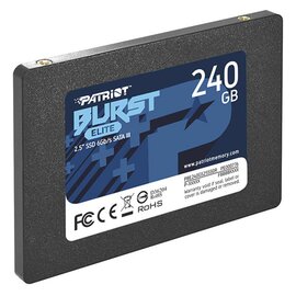 Изображение 2 Накопитель SSD Patriot Burst Elite 240GB 2.5 SATA III TLC &mdash; PBE240GS25R, Емкость накопителя: 240 ГБ