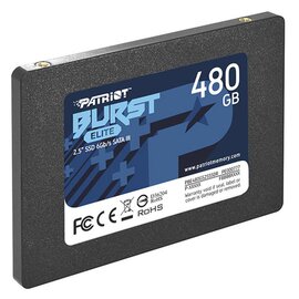 Изображение 2 Накопитель SSD Patriot Burst Elite 480GB 2.5 SATA III TLC &mdash; PBE480GS25R, Емкость накопителя: 480 ГБ