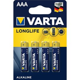 Зображення  Батарейка Varta Longlife AAA/LR03 BL 4шт