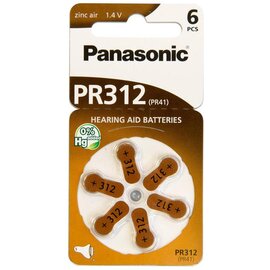Зображення  Батарейка Panasonic PR312 BL 6