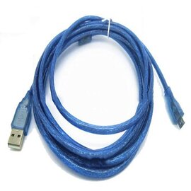 Изображение  Кабель Voltronic USB 2.0 (AM/Miсro 5 pin), 1.5м, Blue - YT-AM/Mc-1.5B