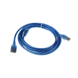 Изображение  Кабель Voltronic USB 2.0 AM/AF, 3.0м, Transparent Blue - YT-AM/AF-3.0TBL