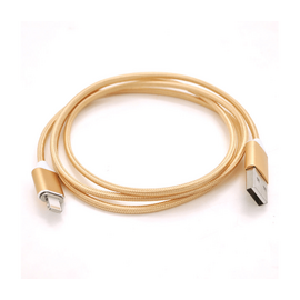 Зображення  Кабель Ninja USB 2.0/Lighting, 1m, Gold - YT-MCFB-L/G