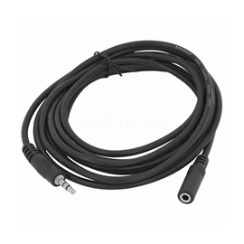 Изображение  Аудио кабель Voltronic DC3.5 father-mother 0.5м, Black - YT-AUXCCA(M)/(F)-0.5-B