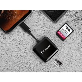 Зображення 2 Картрідер Transcend USB 3.2 Gen 1 Type-C SD/microSD Black - TS-RDC3