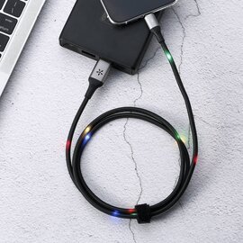 Изображение 3 Кабель Remax EL Sound-Activated 2.1A RC-133i, 1m black - 6954851297567