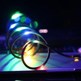 Изображение 4 Кабель Remax EL Sound-Activated 2.1A RC-133i, 1m black - 6954851297567