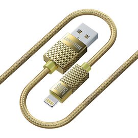 Изображение  Кабель Luxe Cube Premium USB-Lightning, 1м, Gold - 8886668686150