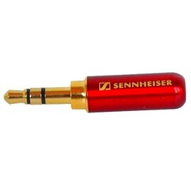 Зображення  Штекер Sennheiser 3,5мм, metal, red (1 шт.) поштучно