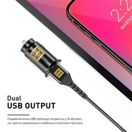 Зображення 2 Зарядний пристрій Luxe Cube 2USB 12W Black &mdash; 8886998698496