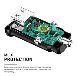 Зображення 3 Зарядний пристрій Luxe Cube 2USB 12W Black &mdash; 8886998698496