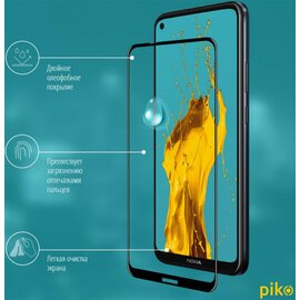 Зображення 4 Захисне скло Piko для Nokia 5.4 Black Full Glue, 0.3mm, 2.5D - 1283126510779