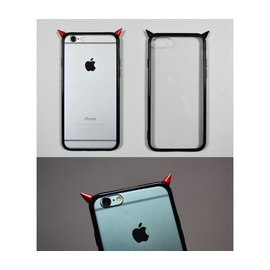 Зображення  Чохол Voltronic Рожки для iPhone 7 Plus/8 Plus Black