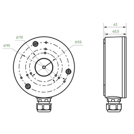 Зображення 2 Коробка з`єднувальна Tiandy TC-P54BM V5