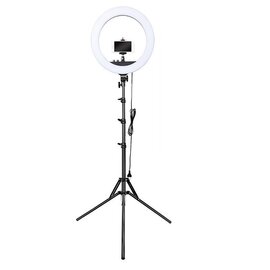 Зображення  Студійне освітлення Visico RL-18BII AC/DC Ring Light