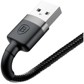 Изображение 3 Кабель Baseus Cafule Cable USB For Lightning 1.5A 2m Gray+Black - CALKLF-CG1