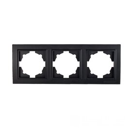 Зображення  Рамка для розетки ElectroHouse EH-2202-PG трійна