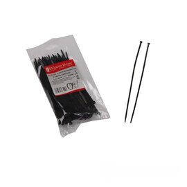 Изображение  Стяжки ElectroHouse EH-B-005, 4х150мм, black, 100 шт.