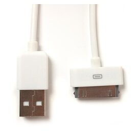 Изображение 2 Кабель PowerPlant USB-Apple 30pin, 1м White - DV00DV4045