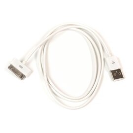 Изображение  Кабель PowerPlant USB-Apple 30pin, 1м White - DV00DV4045