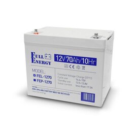 Зображення  Гелевий акумулятор Full Energy FEL-1270, Ємність (Аг): 70 А·год