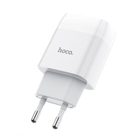 Зображення  Зарядний пристрій Hoco C72A Glorious (1USB, 2.1А) White &ndash; 6931474712899