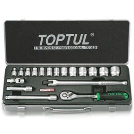 Зображення  Набір інструментів Toptul 3/8" 18шт. - GCAD1806