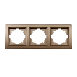 Зображення  Рамка для розетки ElectroHouse EH-2202-LG
