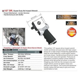 Изображение 2 Пневмоинструмент Toptul KAAQ1650