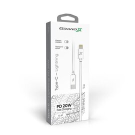 Изображение 3 Кабель Grand-X USB Type-C - Lightning, Power Delivery, 20W, 1м, White - CL-07