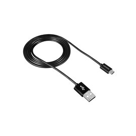 Изображение  Кабель Canyon USB - MicroUSB 1м, Black - CNE-USBM1B