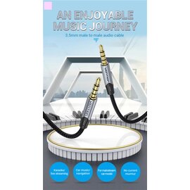 Изображение 4 Аудио кабель Vention Audio 3.5 mm - 3.5 mm 1.5 m, Metal Type, Silver - BAQHG