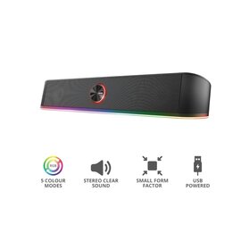 Зображення 2 Акустична система 1.0 Trust GXT 619 Thorne RGB Illuminated Soundbar Black &ndash; 24007