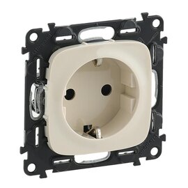 Зображення  Розетка Legrand Valena Allure 2К+З &ndash; 753824 із заземленням