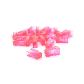 Изображение  Коннектор RJ45 Ritar UTP Cat-5 Pink (100 шт.) упаковка