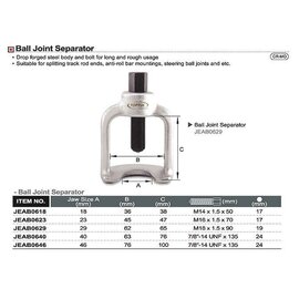 Изображение 2 Съемник шаровых опор Toptul 18х36х38мм - JEAB0618
