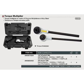 Изображение 3 Редуктор-усилитель Toptul 1/2"х3/4" 460-1400Nm - ANAE1624